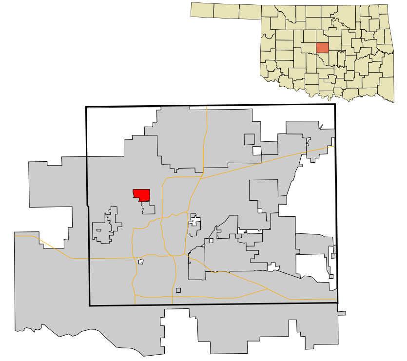 Oklahoma_County_Oklahoma_Incorporated_and_Unincorporated_areas_The_Village_highlighted.svg